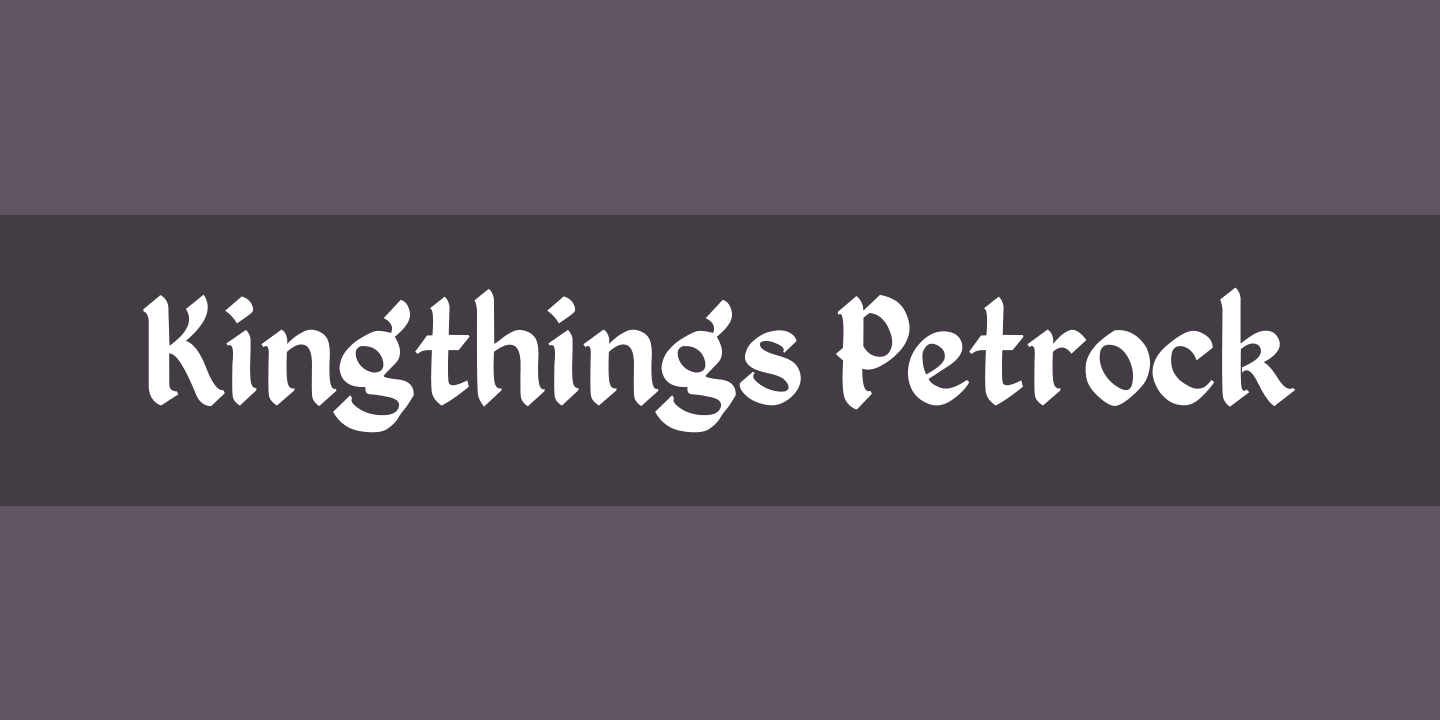 Шрифт Kingthings Petrock